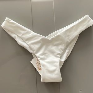 White Bikini bottoms, M. Brand: Becca